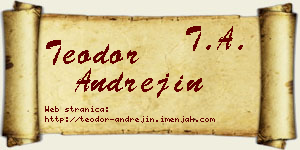 Teodor Andrejin vizit kartica
